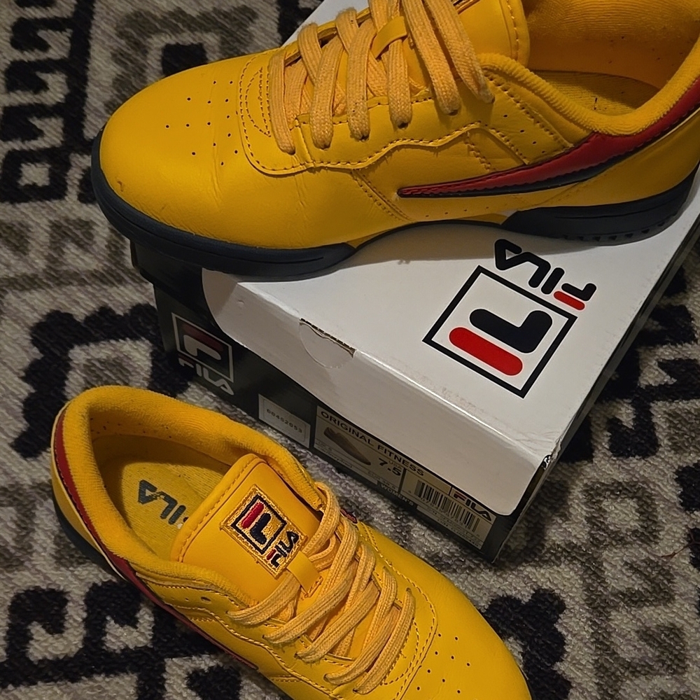 FILA Women's Yellow Sneakers